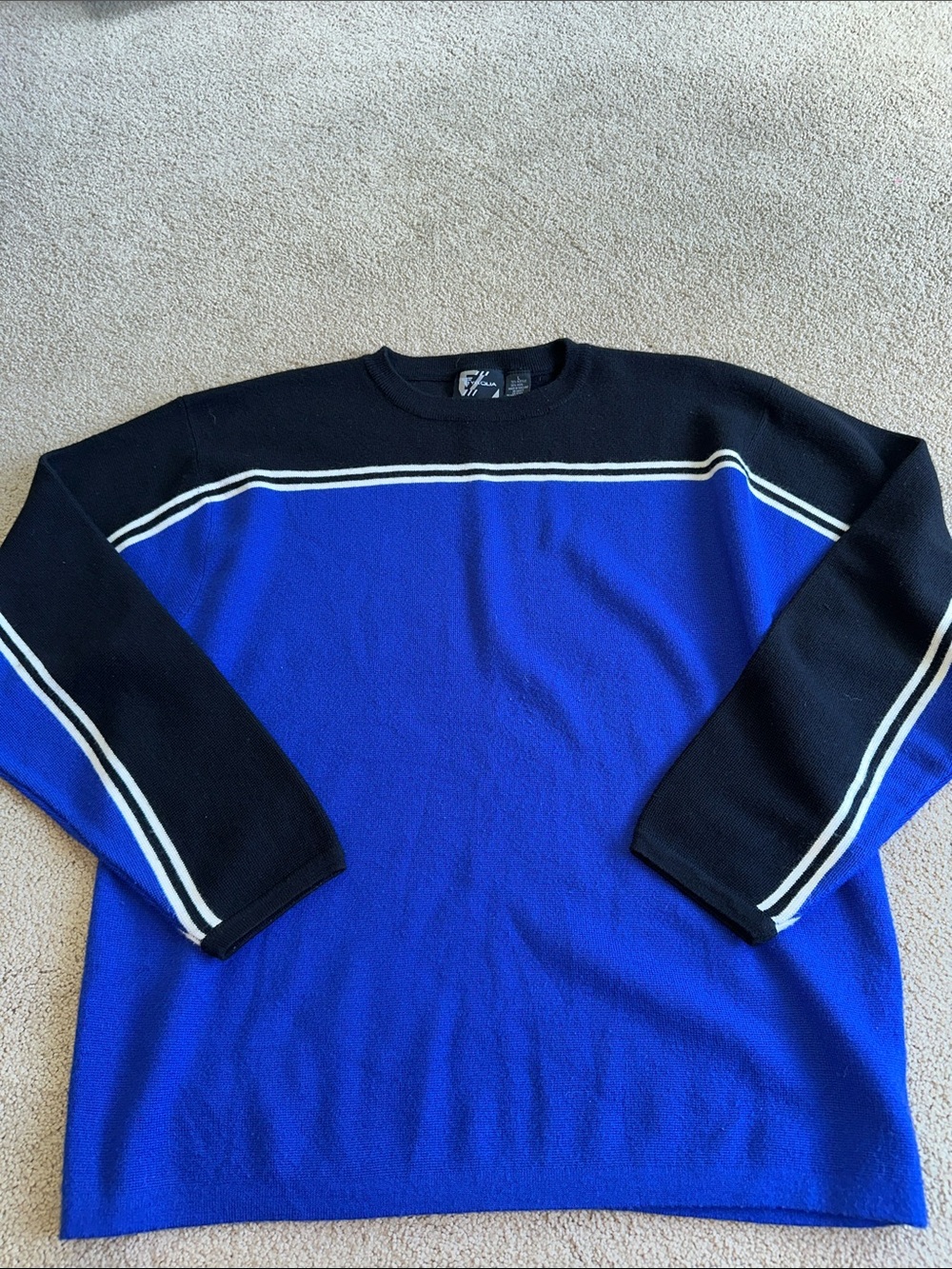 Tyrolia vintage wool blend crew neck sweater - Picture 3 of 6